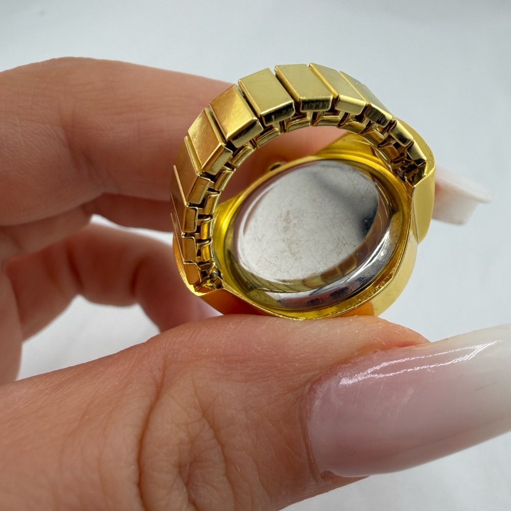 Classic unique adjustable Gold ring Watch - Picture 6 of 6
